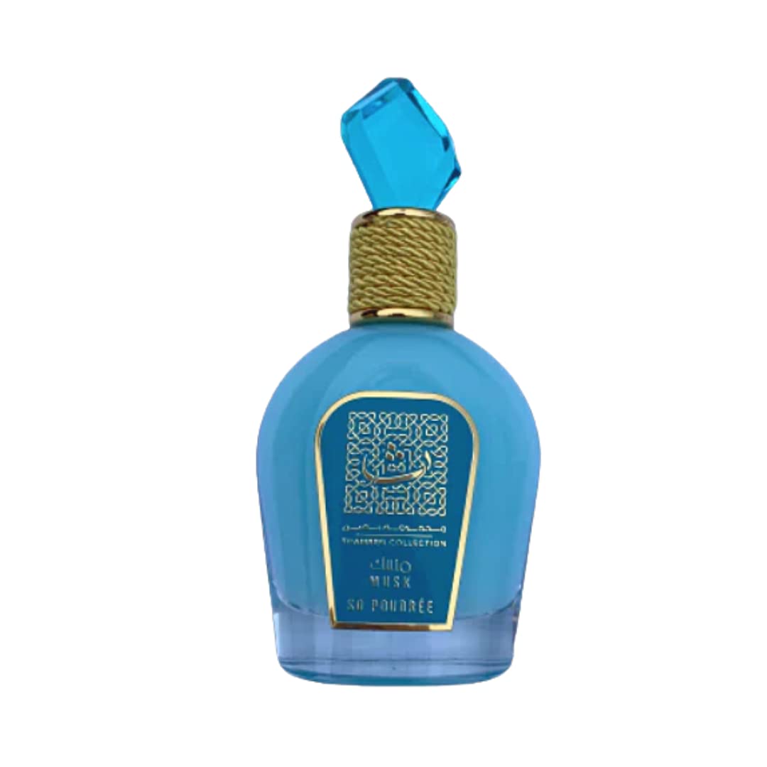 Lattafa Musk So Poudree Thameen Collection Eau de Parfum Spray for Women, 3.4 Ounce