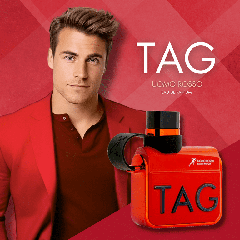 TAG Him Uomo Rosso Men EDP- 100 ML (3.4 oz) By Armaf