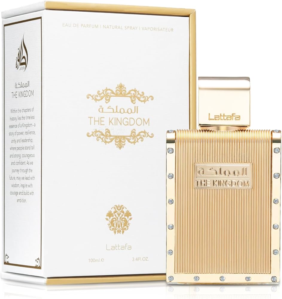 Lattafa The Kingdom Eau De Parfum Spray para hombre, 3.4 onzas
