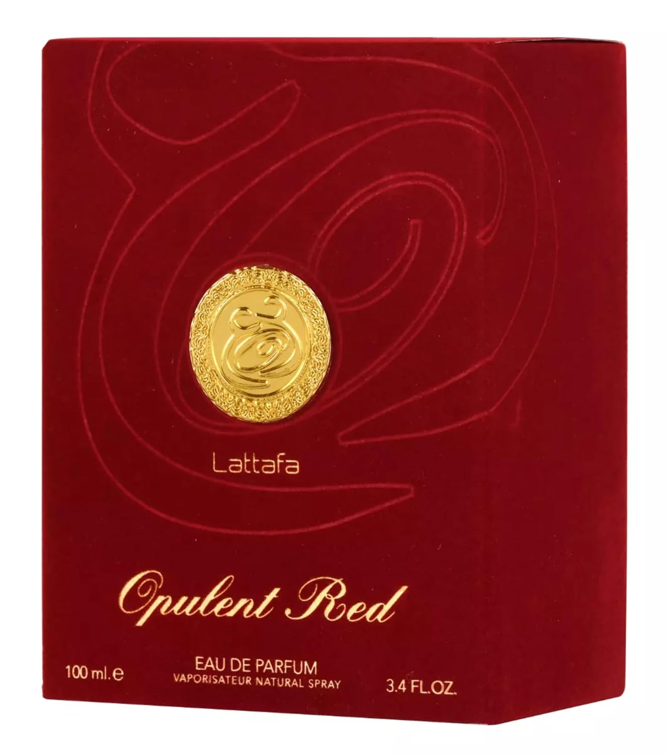 Lattafa Perfumes Opulent Red for Unisex Eau de Parfum Spray, 3.4 Ounce