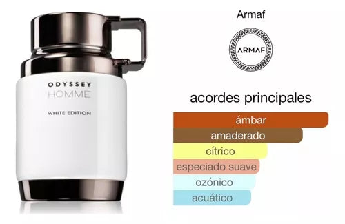 Armaf Odyssey Homme White Edition EDP Spray Hombre 3.4 oz