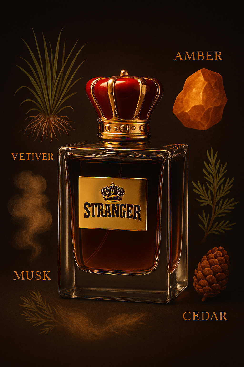 Stranger Eau de Parfum – Fragancia Amaderada con Toques de Ámbar y Almizcle