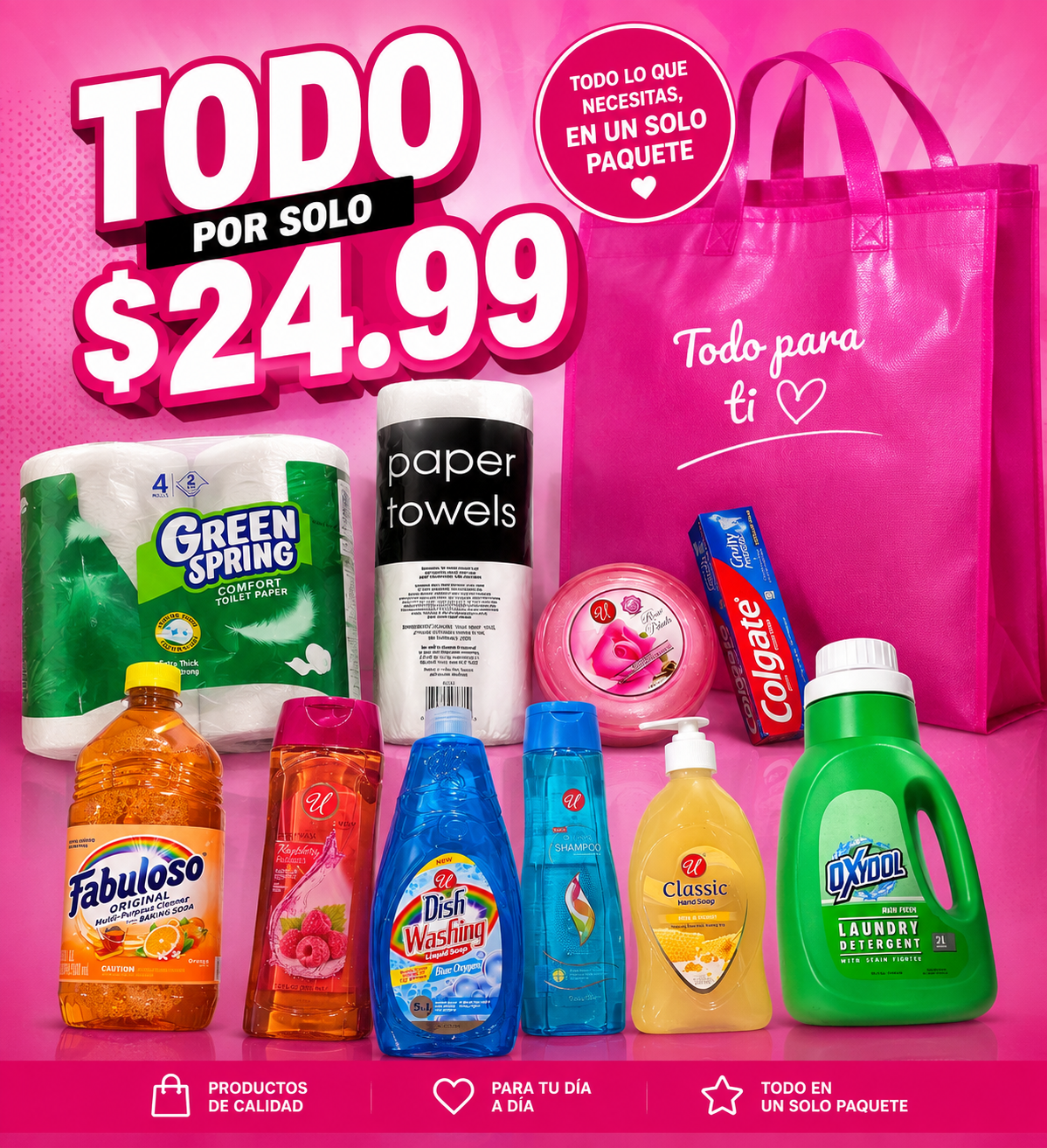 Combo Hogar Essentials | Kit de Limpieza y Cuidado Personal