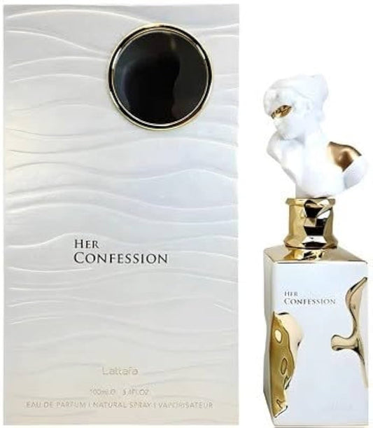 Lattafa Her Confession for Women Eau de Parfum en aerosol, 3.4 onzas / 3.4 fl oz