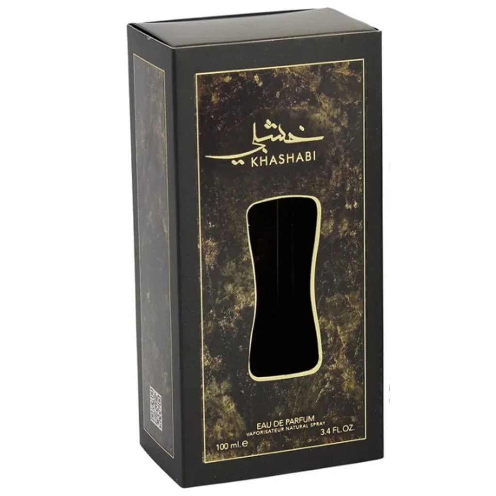 Lattafa Perfumes Khashabi Eau de Parfum Spray for Men, 3.4 Ounce