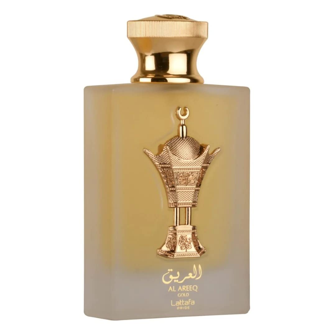 Lattafa Al Areeq Gold Eau De Parfum Spray for Unisex, 3.4 Ounce