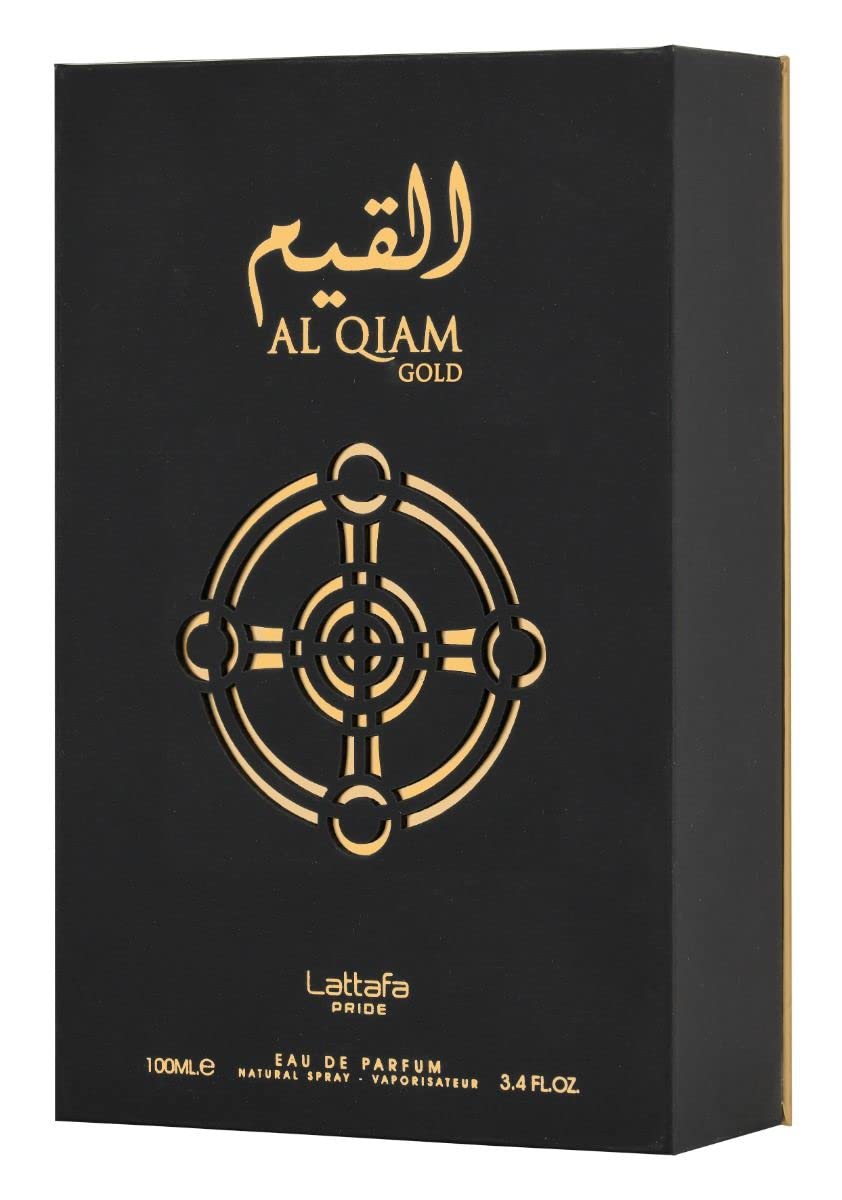 Lattafa Perfumes Al Qiam Gold for Unisex Eau de Parfum Spray, 3.4 Ounce