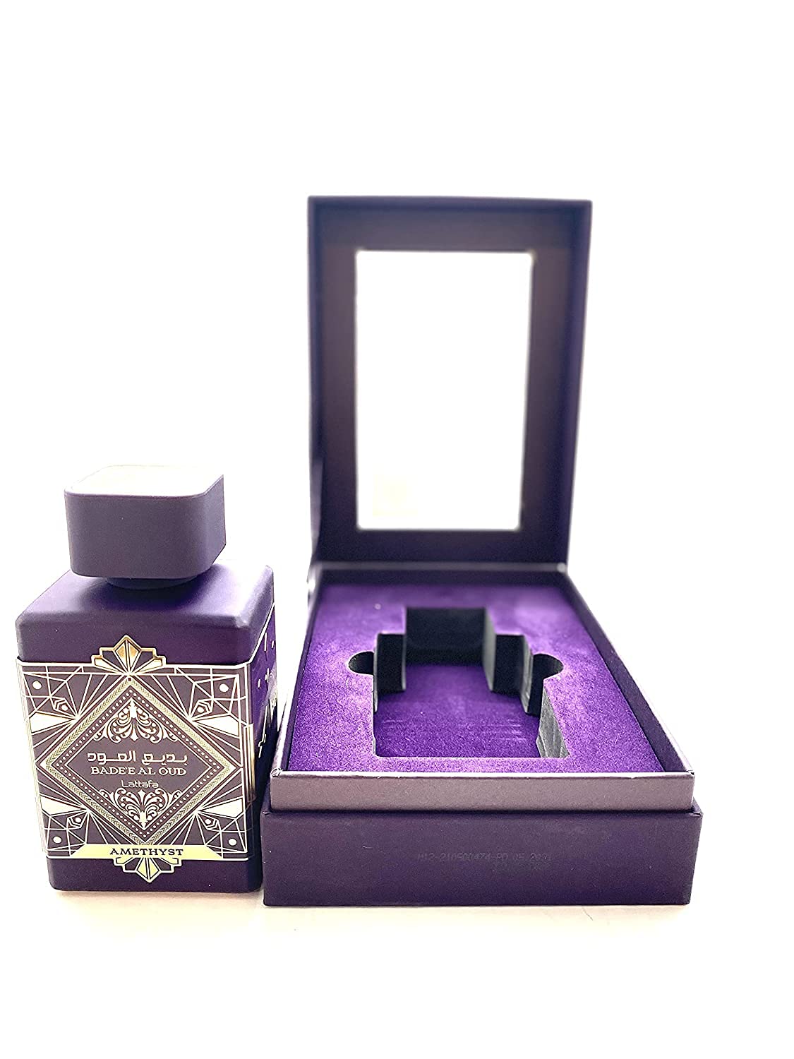 Lattafa Perfumes Bade'e Al Oud Amethyst for Unisex Eau de Parfum Spray, 3.4 Ounce