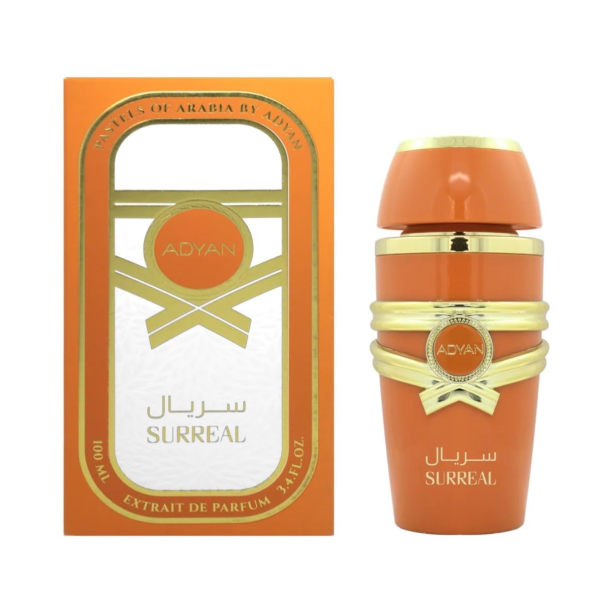 Surreal Pastels of Arabia by Anfar 100Ml (3.4Oz) - Extract de Parfum For Women With a Mix of Mango, Ginger, Saffron, Mandarin, Orange, Bergamot - Long Lasting Fragrance - Arabian Perfume