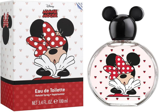 Minnie Mouse, Disney, Fragancia, para niños, Eau de Toilette, EDT, 3.4oz, 3.4 fl oz, perfume, aerosol, hecho en España,