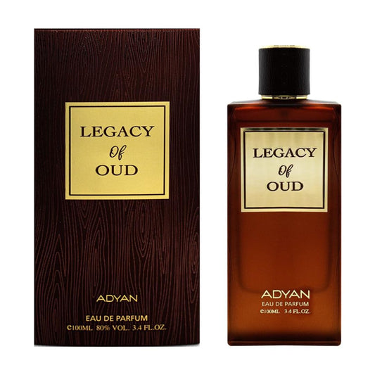 Legacy of Oud EDP Perfume 100ml I Premium Oud Fragrance with Exquisite Woody and Spicy Notes I Long-Lasting I Unisex Scent for All-Day Confidence and Elegance I Twist of Ombre Nomade by LV