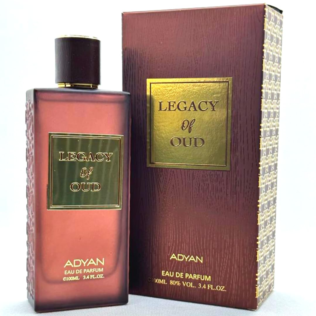 Legacy of Oud EDP Perfume 100ml I Premium Oud Fragrance with Exquisite Woody and Spicy Notes I Long-Lasting I Unisex Scent for All-Day Confidence and Elegance I Twist of Ombre Nomade by LV