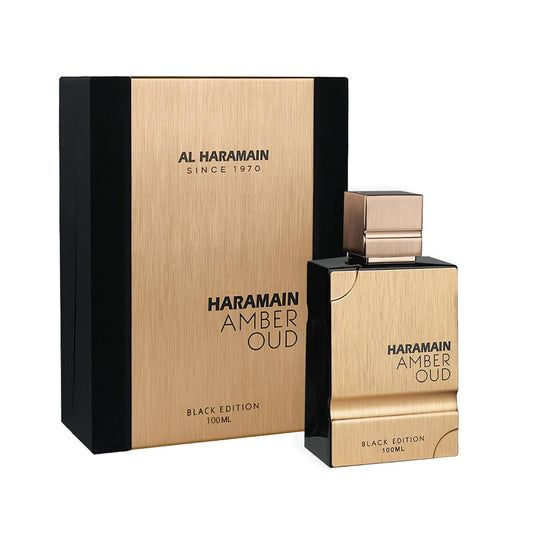 Al Haramain Amber Oud Black Eau de Parfum Spray for Unisex, 3.4 Ounce