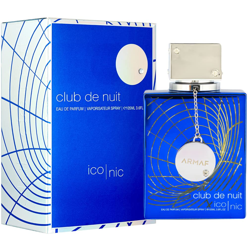 Armaf Club de Nuit Blue Iconic for Men Eau de Parfum Spray, 3.6 Ounce