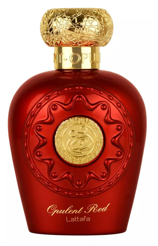 Lattafa Perfumes Opulent Red for Unisex Eau de Parfum Spray, 3.4 Ounce