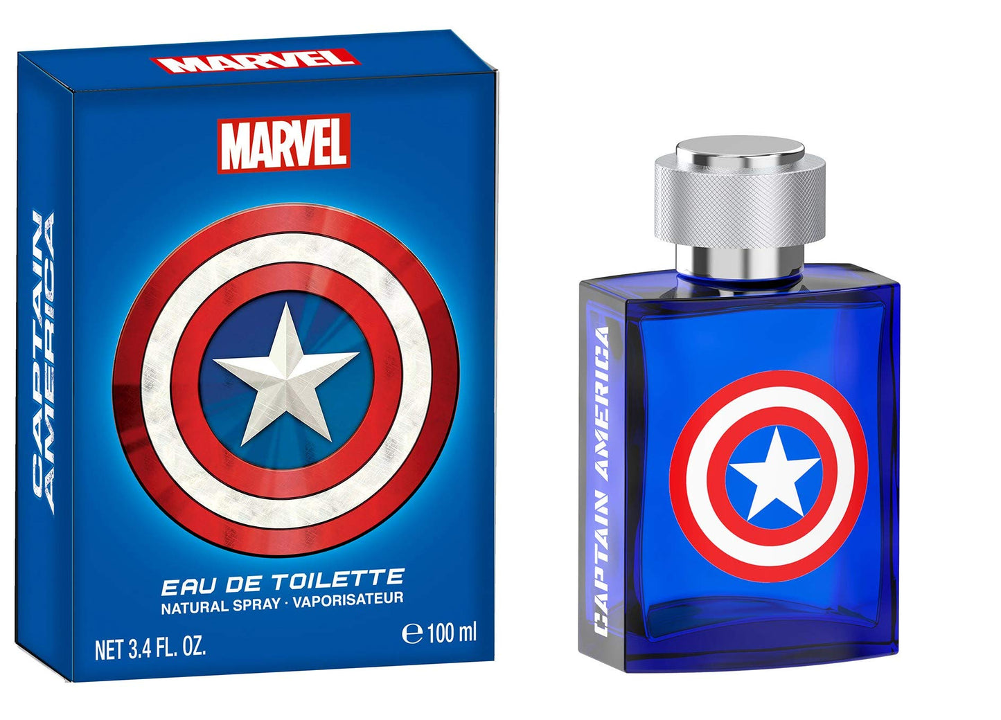 Marvel Capitán América, Fragancia, para hombre, 3.4oz, 3.4 fl oz, Eau de Toilette, EDT, Colonia, Spray, Hecho en España