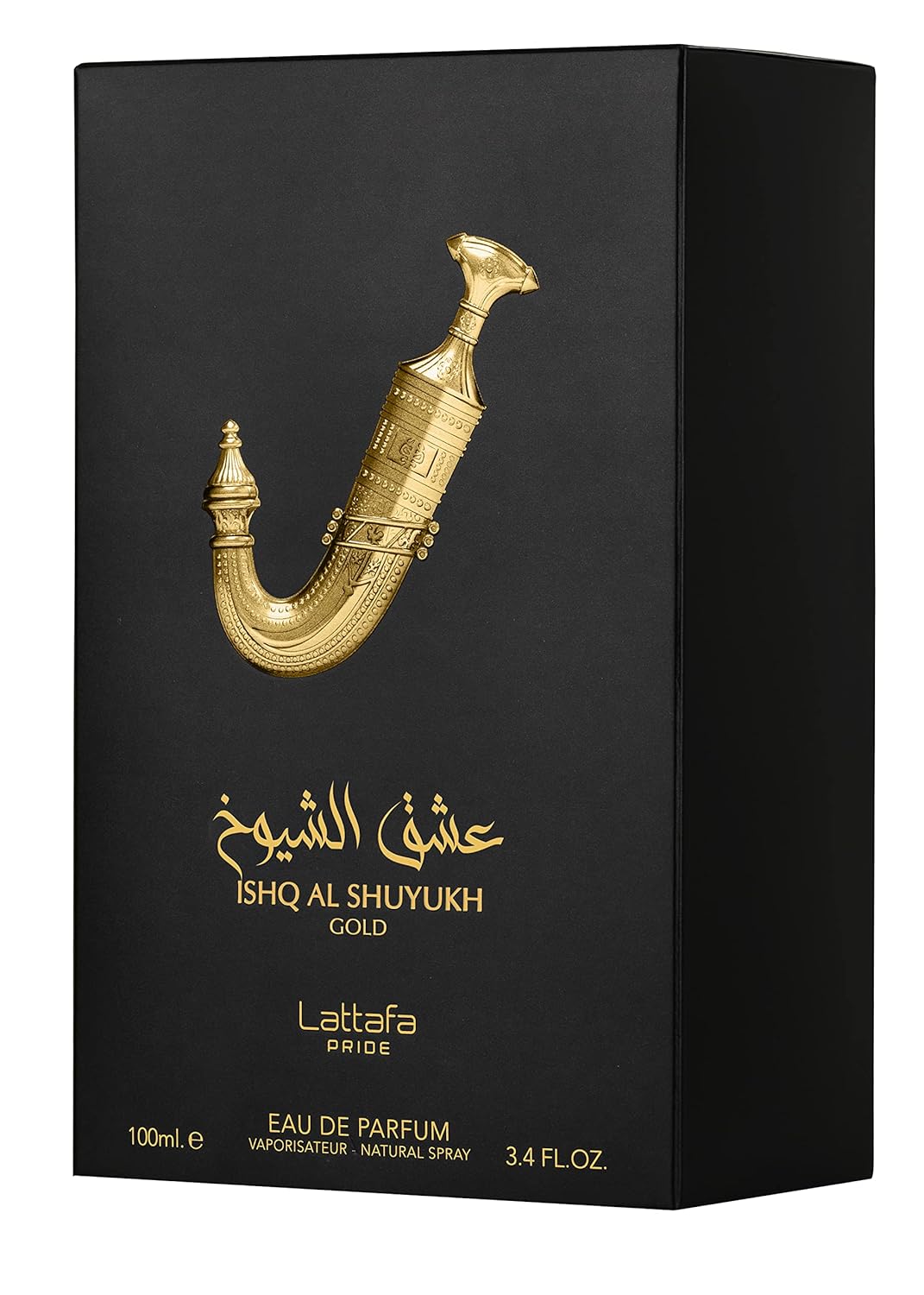 Lattafa Pride Ishq Al Shuyukh Gold for Unisex Eau de Parfum Spray, 3.4 Ounce