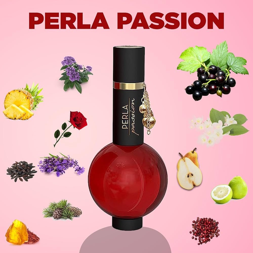 MIRADA Perla Passion, Eau de Parfum para mujer (EDP) 3.4 FL. Oz (3.4 fl oz