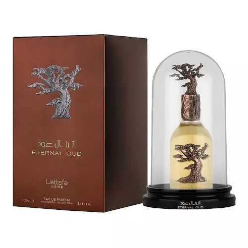 Lattafa Perfumes Eternal Oud para mujer Eau de Parfum en aerosol, 3.4 onzas