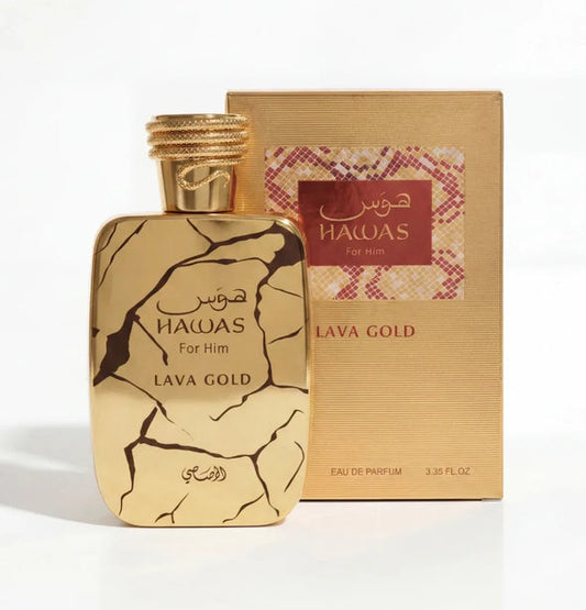 HAWAS LAVA GOLD MEN EDP - 100ML (3.40z) por RASASI