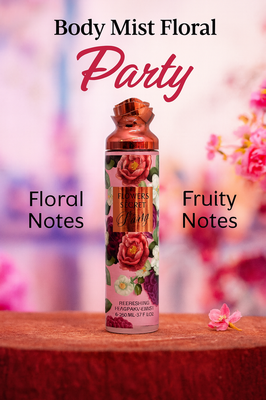 Body Mist Floral Party 250ml – Fragancia Refrescante para Mujer
