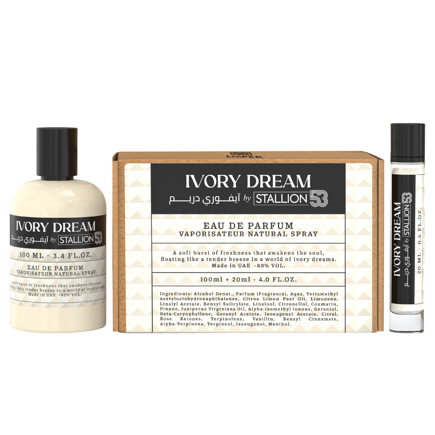 Ivory Dream by Stallion 53 set de 100 ml + 20 ml