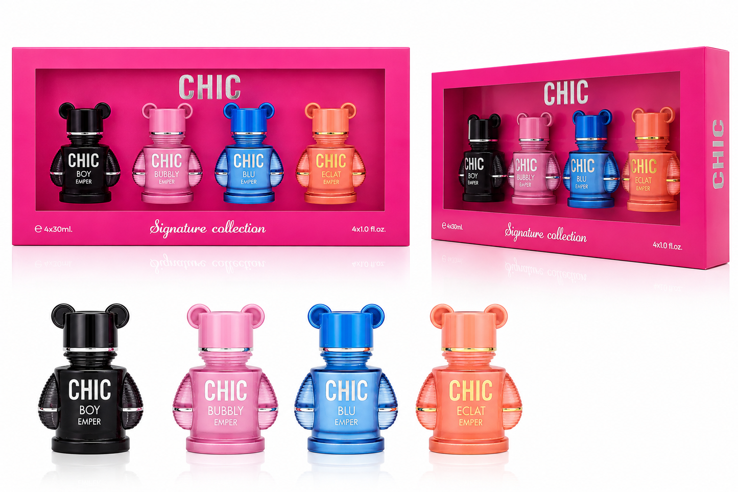 Emper Chic Signature Collection Gift Set 4 x 30ml Eau de Parfum | Perfume Gift Set