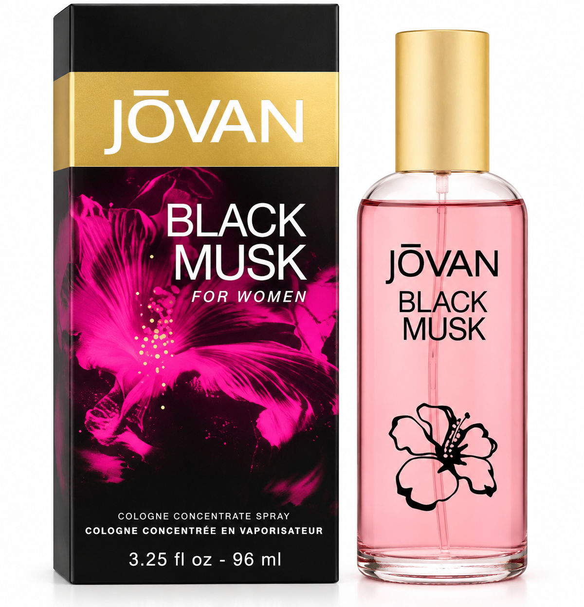 Jovan Jovan Black Musk Spray Concentrado de Colonia para Mujer 3.25 oz