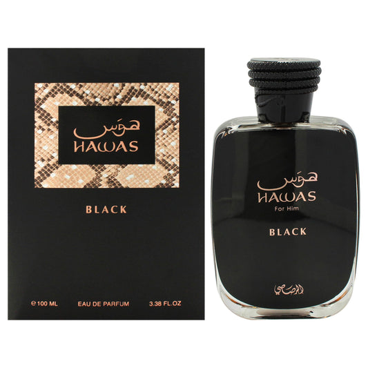 Rasasi Hawas Black para hombre - 3.38 oz EDP Spray