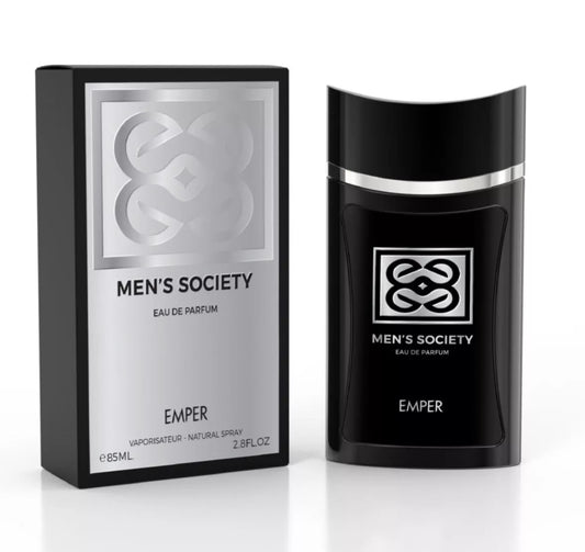 EMPER'S "MEN'S SOCIETY" eau de parfum de 3,4 onzas líquidas